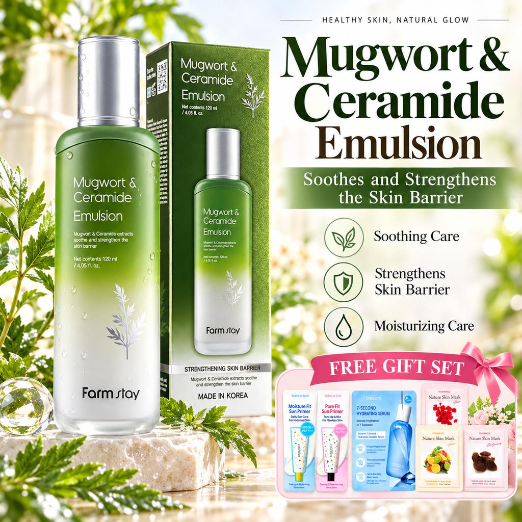 Farmstay Mugwort & Ceramide Emulsion 120ml