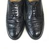 REGAL Imperial Grade Goodyear Leather Wingtip Shoes 25.0E Black Dress Shoes(USED)