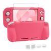 Switch Lite Мягкий силиконовый Полный Специальный Тонкий и Удобный для Легкий Водонепроницаемый и Подставка 4 Стикера Включает Защитную пленку для экрана Чехол, Крышка,