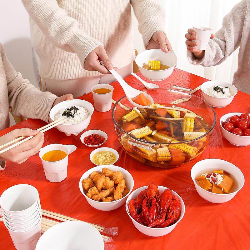 Набор одноразовой посуды Meiliya на 10 персон