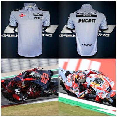 Рубашка-поло MotoGP Moto2 MotoE Гоночный мотоцикл С коротким рукавом 3D принт Полиэстер Спандекс Мужчины Женщины Унисекс