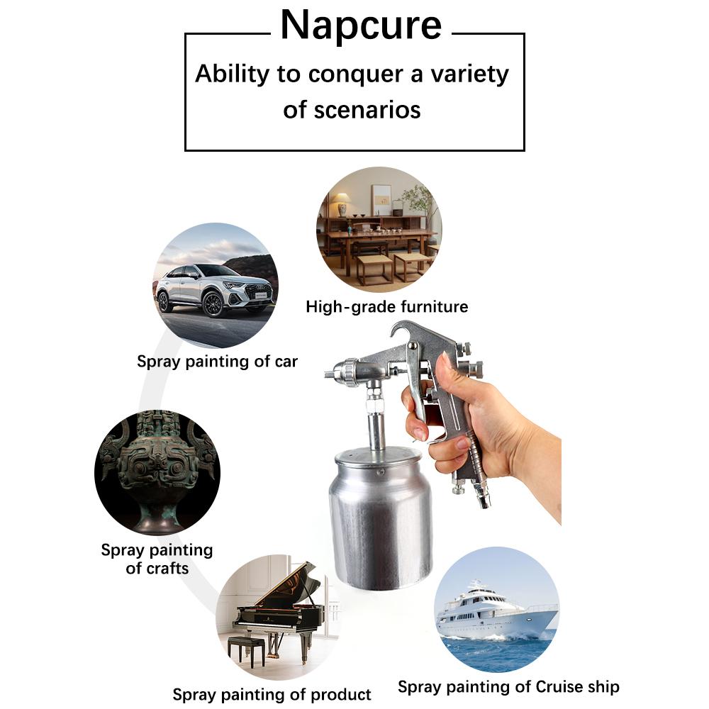 Для покраски автомобильных мебельных деталей F-75 Ручка Регулируемый Серебристый Краскопульт