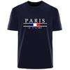 Summer Harajuku High Street Paris Men's 100% Cotton Breathable Sweat Absorbent Casual Fashion T-Shirt Street Men's Clothing