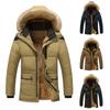 Winter Jackets For Men, Men's Winter Thickened Plus Size Padded Windproof Warm Cotton Padded Coat
