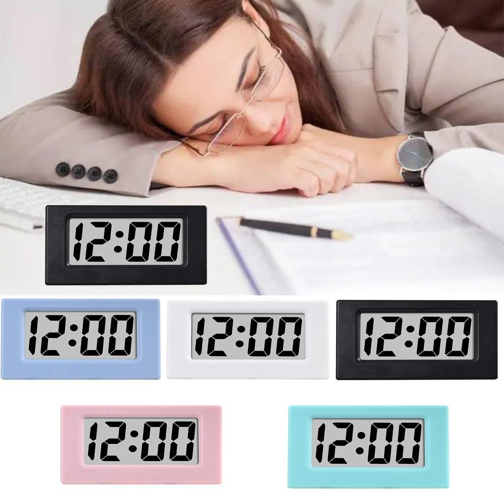 Mini Electronic Digital Clocks Portable Table Watch Screen Desktop Clock  Student