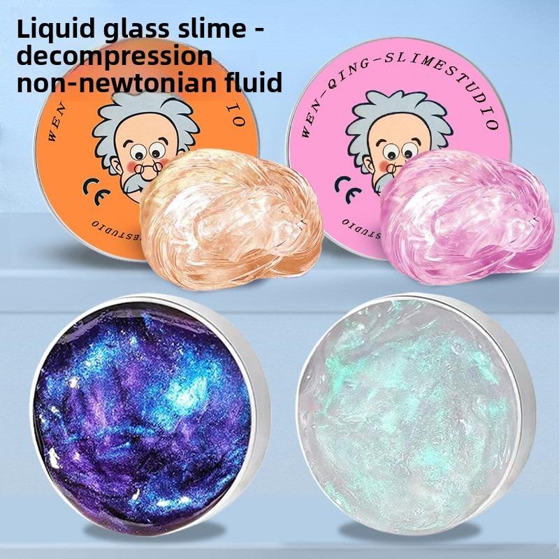 Игрушки Цветная Неньютоновская Жидкость Декомпрессия Прозрачная Эластичная Масштабная Моделирующая Масса Нетоксичная Творческие Поделки для Сборки Своими Руками