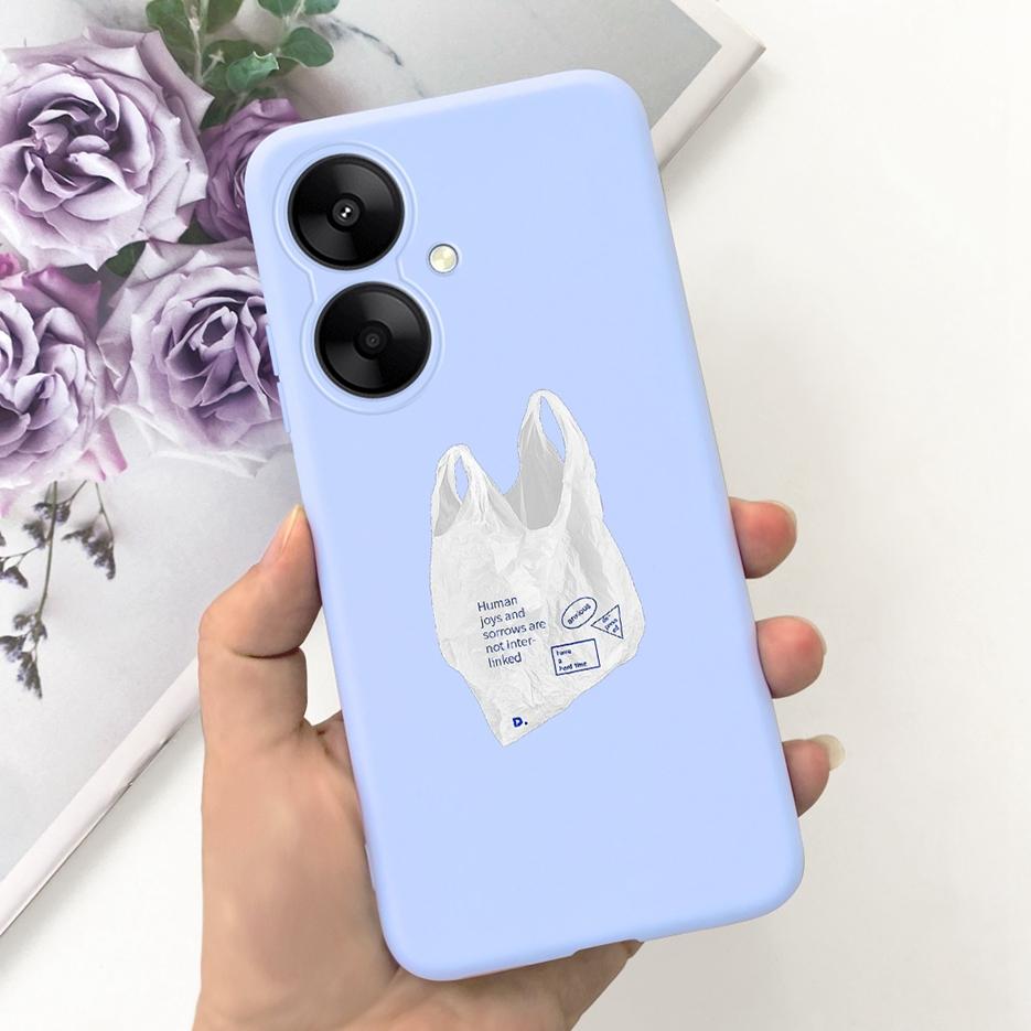 Чехол для Xiaomi Poco M6 Pro Милый Мультяшный Чехол Ударопрочный Силиконовый Чехол для Телефона Для Xiaomi Poco M6 PocoM6 Pro 5G Мягкие Fundas Coque
