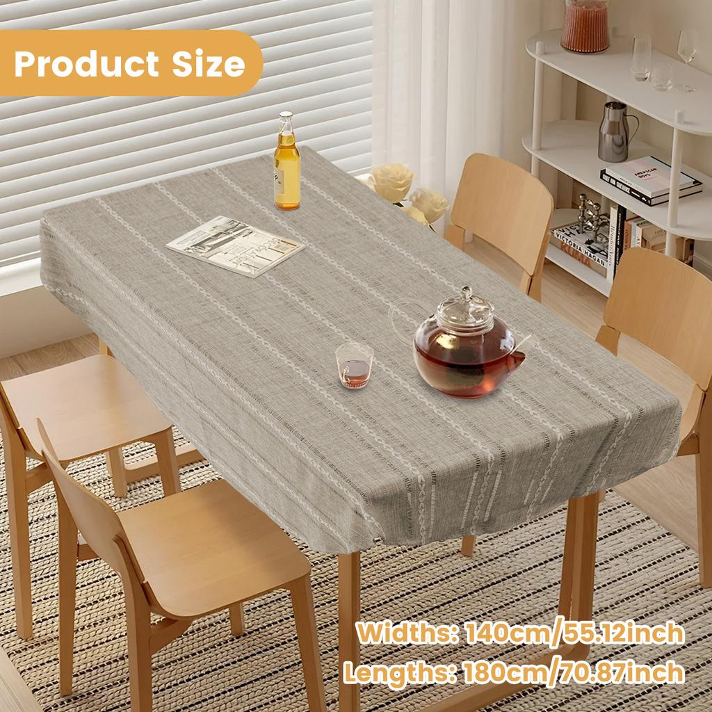 Скатерть вышитая в деревенском стиле Элегантная овальная скатерть для обеденного стола Ажурная жаккардовая скатерть Декоративная скатерть для кофейного столика