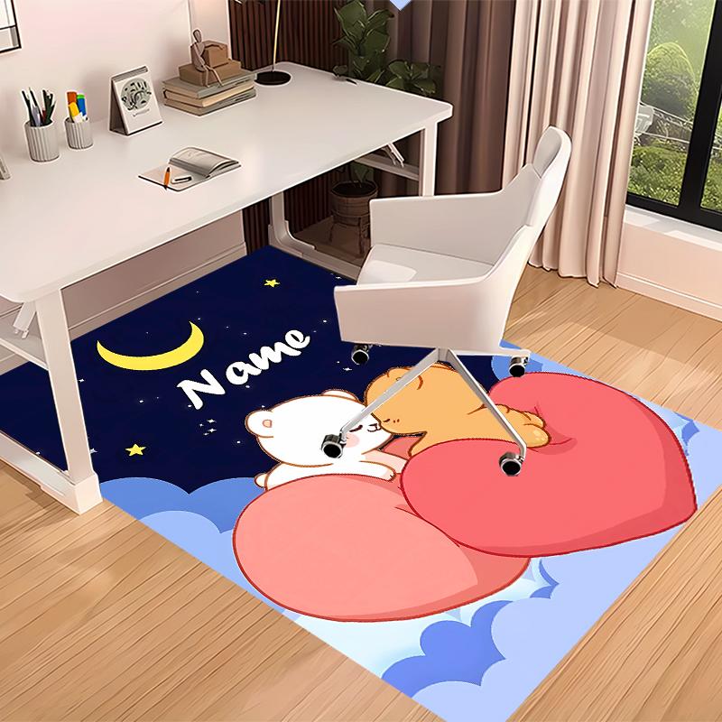Custom personalization Bubu Dudu Print Area Rug - Soft, Washable Non-Slip Indoor Mat,Living Room,Home&Office Decorative Rug
