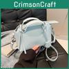 Solid Color Boston Tote Handbag Women Single Shoulder Crossbody Fashion Bag