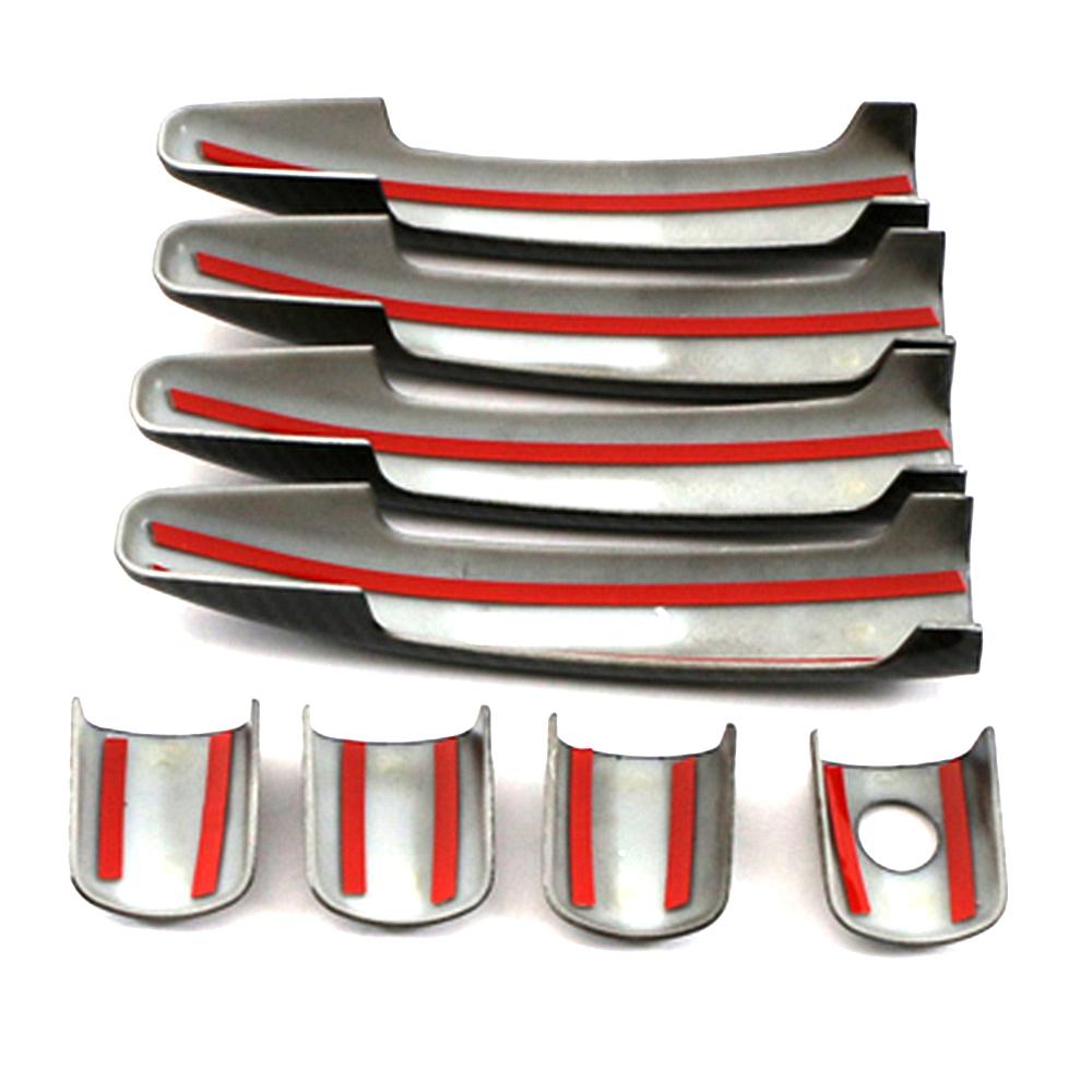 Для Peugeot Partner 2008-2017 Expert Tepee из углеродного волокна с принтом внешней боковой дверной ручки, накладка, формовочная рамка