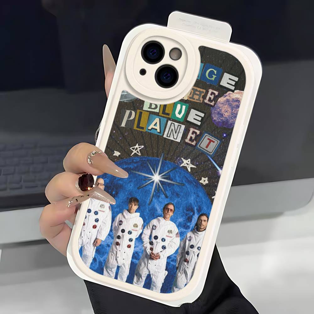 Rock W-Weezer Band Phone Case For IPhone 16 15 14 13 12 11 Pro Max Plus Soft Leather Cover