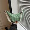 Plaid Trend Casual 2025 New Autumn New Fashion Personality Simple One Shoulder Crossbody Dumpling Women's Bag