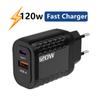 120W USB C Charger GaN Fast Charging Charger PD Quick Charge QC3.0 Wall Adapter For iPhone 15 Xiaomi POCO Samsung Huawei Oneplus