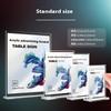 1 шт. Акриловый держатель для знаков A4/A5/A6 Настольная подставка Стойка для ценников Подставка для меню Держатель Ресторан