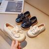 Spring and Autumn New Girl Leather Shoes Korean Version Girl Baby Bow Princess Shoes Little Girl Mary Jane Single Shoes