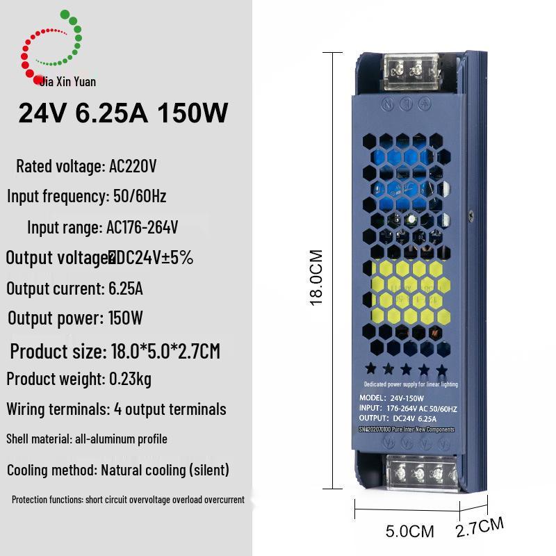 Черный блок питания LED King Kong Трансформатор 220В в 12В/24В/48В, 60Вт-400Вт