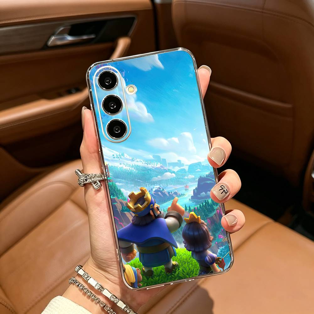 Чехол для телефона C-Clash-es R-royale для Samsung Galaxy A71, A70, A52, A51, A40, A30 Прозрачная крышка
