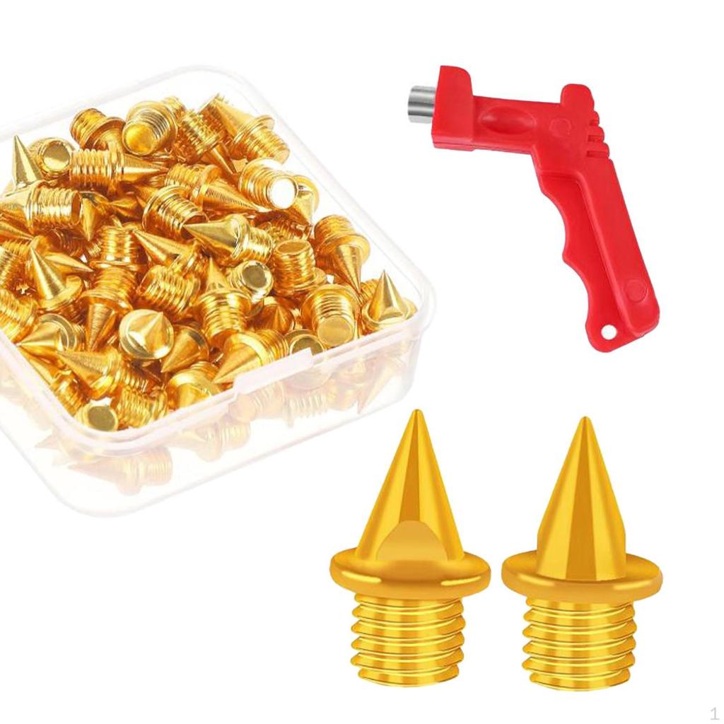 60 шт. сменных шипов для башмаков 5 мм с гаечным ключом