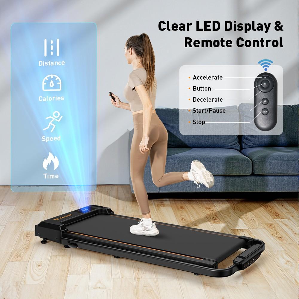 Беговая дорожка Formill FT-51 Walking Pad, двигатель 2,5 л.с., светодиодный дисплей, макс. нагрузка 265 фунтов. Нагрузка, скорость 1-6 км/ч