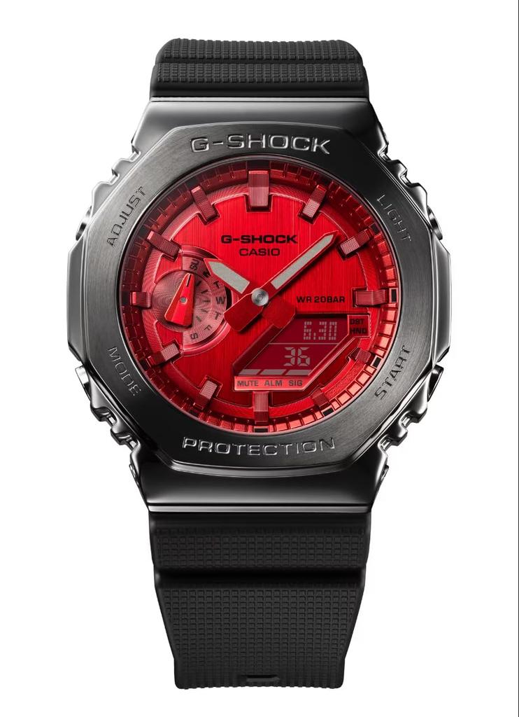 Часы Casio G-Shock с металлическим корпусом GM-2100B-4AJF Мужские Черные