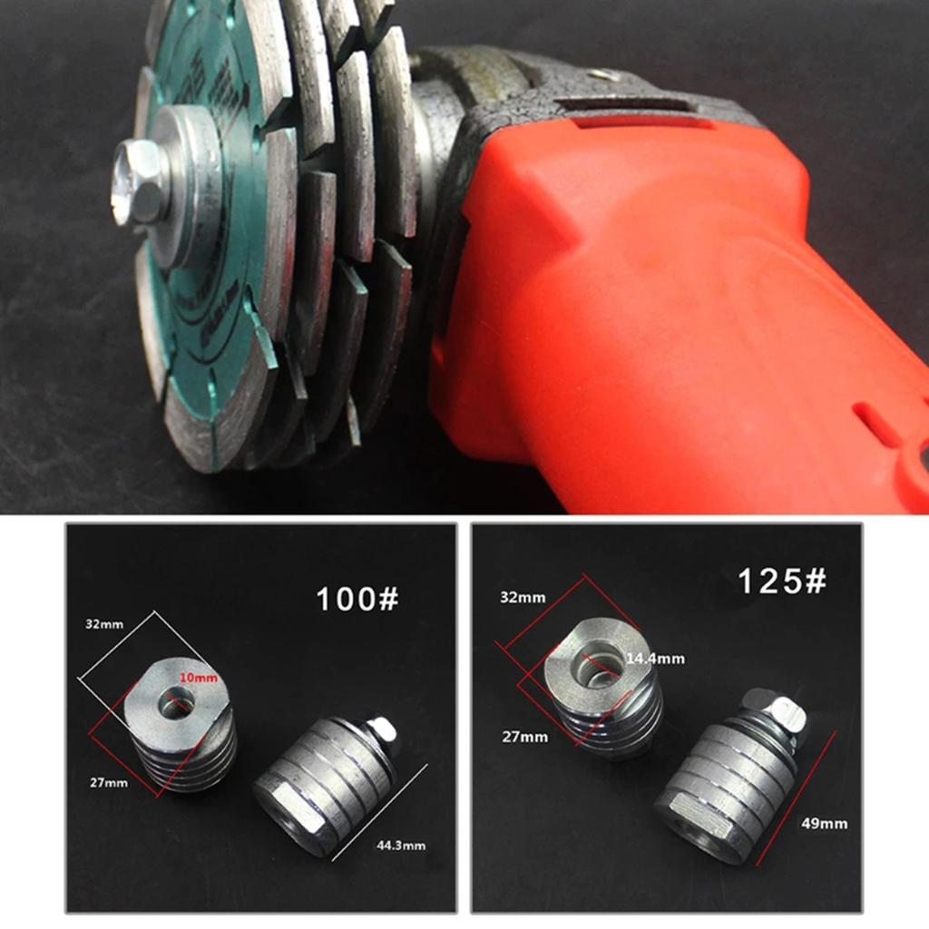 M10 M14 Angle Grinder To Grooving Machine Adapter 100/125 Type Angle Grinder Polisher Interface Converter Power Adapter