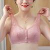New Front Buckle Underwear Women's Lace Rimless Vest Large Size Bra