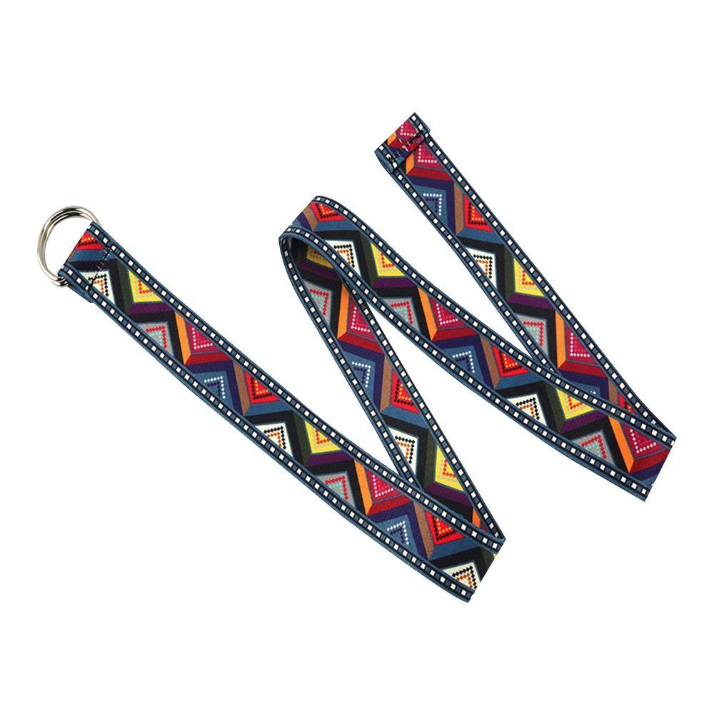 Этнический стиль тренд двойная кольцевая пряжка пояс холщовый ремешок нейлоновый плетеный ремень плетение пояс