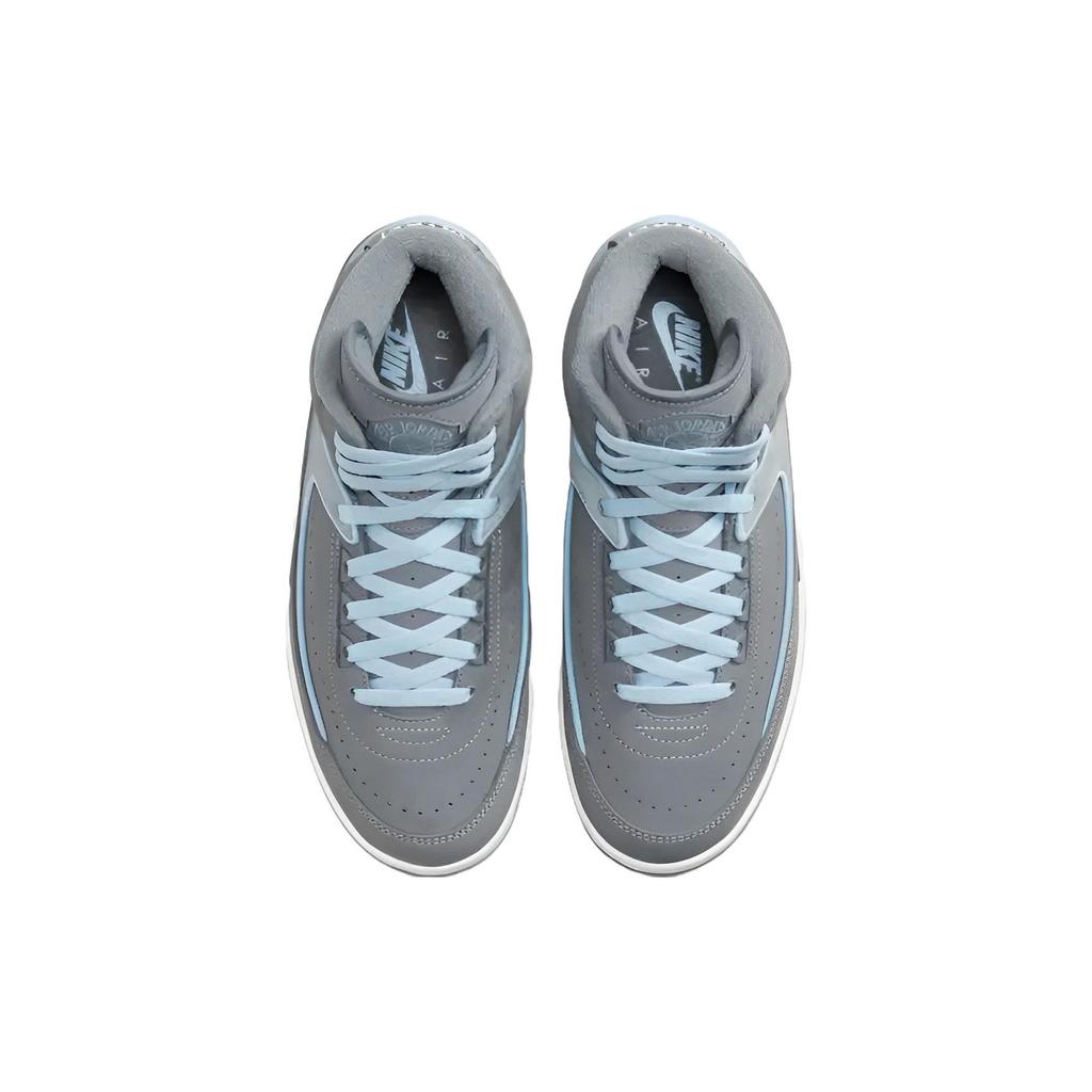 Air Jordan 2 Retro Cool Grey женские кроссовки Ice-Blue White FB8871-041