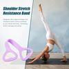 Фитнес-лента сопротивления Figure 8 с противоскользящей ручкой для мужчин и женщин, растяжка плеч, сила