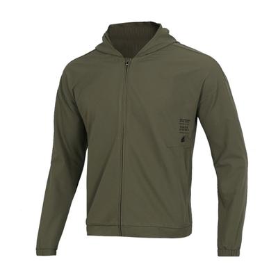 M ID Mesh FZ HD Logo Woven Zip теплая ветровка мужская куртка оливкового цвета DV1100