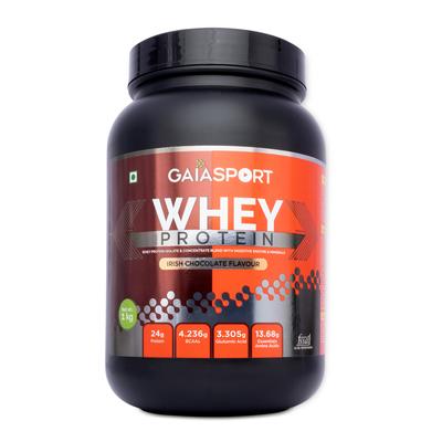 Протеин со вкусом Ирландского шоколада (1 кг), Whey Protein Irish Chocolate Flavour,  Gaia