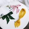 New Solid Color Scarf For Women In Spring And Autumn Versatile Ribbon Wrist Strap Headband Fashionable Decoration Student Neck Protection Small Scarf