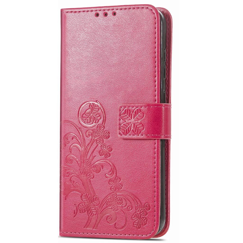 Leather Wallet Flip Case for Huawei Nova 15 14 13 12 12S 11 9 Ultra Pro SE Y72 Y63 Y73 9 Embossed Clover Floral Design