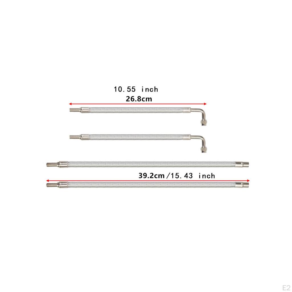 Комплект удлинителей штока клапана с двумя клапанами. Удобный удлинитель для проверки шин для автофургонов, прицепов, грузовиков,