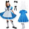Halloween children's costume Alice cos maid costume girl performance costume pastoral prairie farm style dress