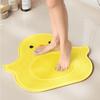 Коврик-скраббер для ног в душе в форме утки, силиконовая массажная подушечка, аксессуары для купания, педаль для ног, туалет