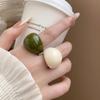 Модные асимметричные гладкие пластиковые кольца из смолы для женщин, новый тренд, бохо, геометрические кольца на палец, эстетичные кольца для вечеринки