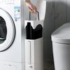 Узкий мусорный бак, набор туалетных щеток, пластиковая мусорная корзина для ванной комнаты, кухонное ведро для мусора, мусорное ведро, бытовые чистящие средства