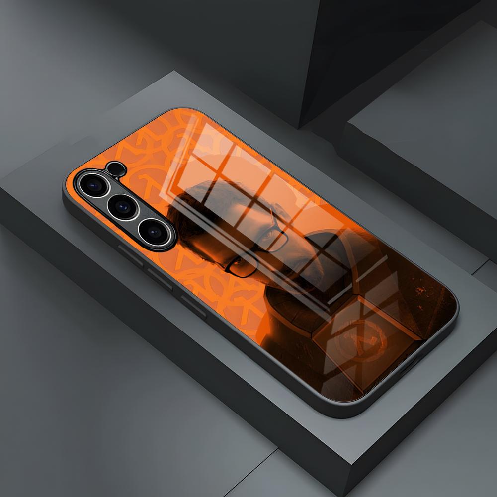 Чехол для телефона игры Half Life для S24 Ultra Samsung S23 Fe S22 S20 S21 Plus Galaxy A54 A34 A24 A53 Note 20 Стеклянная крышка