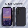 Чехол S24 S23 Ultra Plus, жидкий силиконовый чехол для телефона Samsung Galaxy S23 Fe S22 Ultra Plus S23Ultra 5G, мягкая задняя крышка