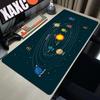 Игровой коврик для мыши Планета Космоса Deskpad Большой резиновый коврик для клавиатуры Поверхность для компьютерной мыши Нескользящий Заблокированный край Компьютерный коврик