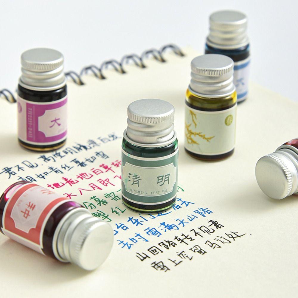 Пишущие цветные чернила для заправки чернила для перьевых ручек для рисования цветные чернила без содержания углерода для школы и офиса