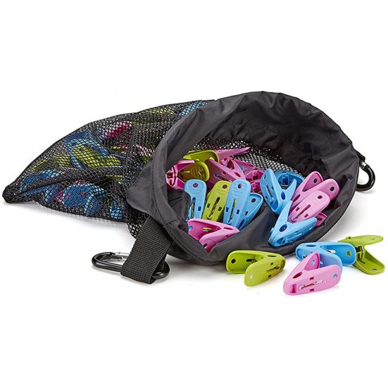 Сетчатый держатель для мешка с прищепками с затягивающимся шнурком, дышащий, влагостойкий, органайзер для хранения прищепок большой вместимости