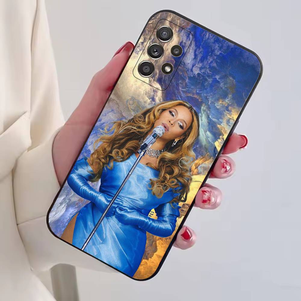Singer B-Beyonce Phone Case For Samsung S25,S24,S21,S22,S23,S30,Ultra,S20,Plus,Fe,Soft Silicone Black Cover