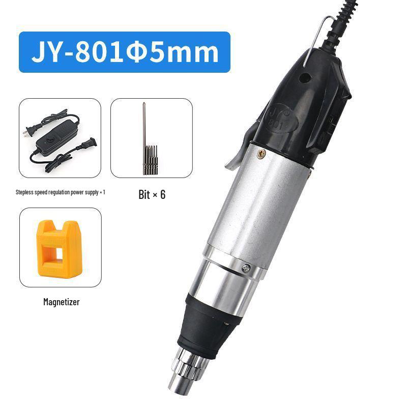 Электрическая отвертка JY801 - Сетевая, Маленькая, Прямая рукоятка, Бытовой электрический инструмент