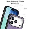 For iPhone 17 Pro Case Shockproof Slim Retro Leather Phone Back Cover