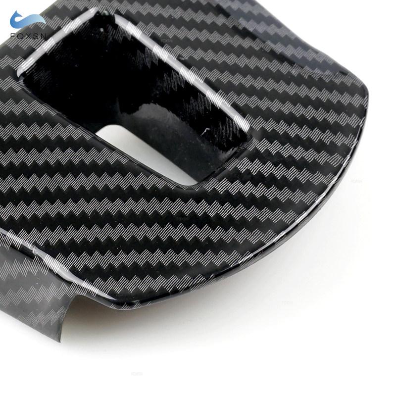 Углеродное волокно с узором, автомобильные аксессуары, внутренняя отделка панели рулевого колеса, накладка для VW Golf Jetta Bora Polo Passat Touran