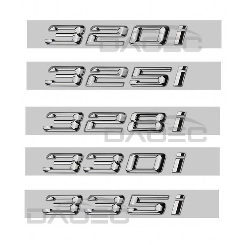Car 3D ABS Trunk Letters Badge Emblem Decal Sticker For BMW 3 Series 320i 325i 328i 330i 335i E46 E90 E91 F30 F31 F34 G20