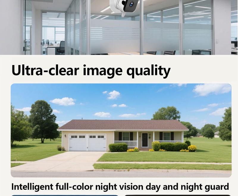 2K Dual-Band WiFi Window Camera with Starlight HD Monitoring